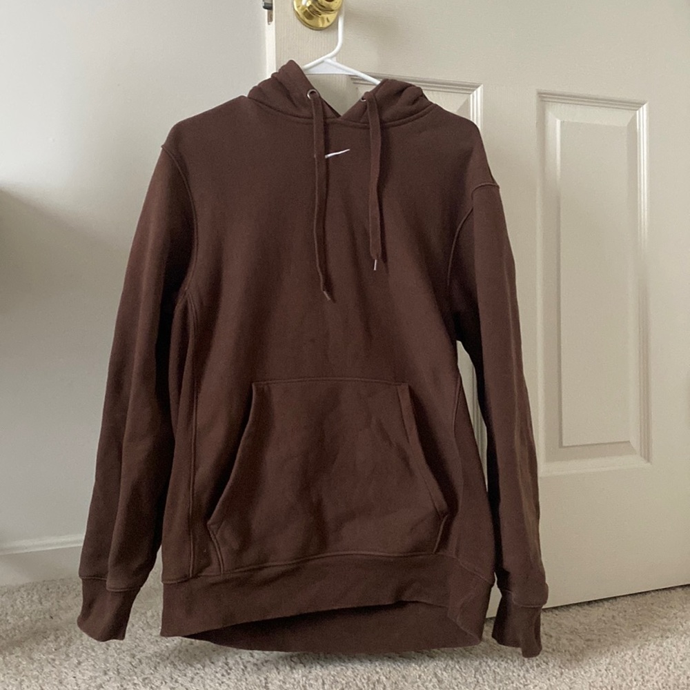 nike brown trendy hoodie